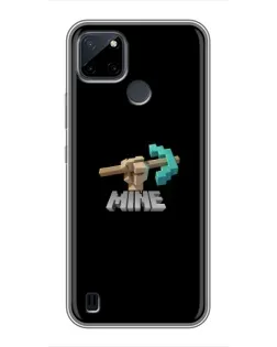 Чехол для Realme C25Y с картинкой «Алмазная кирка»