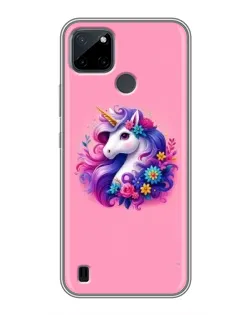Чехол для Realme C25Y с картинкой «Сказочный единорог»