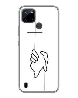 Чехол для Realme C25Y с картинкой «Рука держит» Чехол для Realme C25Y с картинкой «Рука держит»