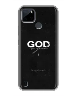Чехол для Realme C25Y с картинкой «GOD — Бог над всем»