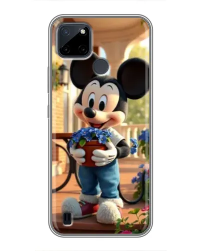 Чехол для Realme C25Y с картинкой «Микки садовод»