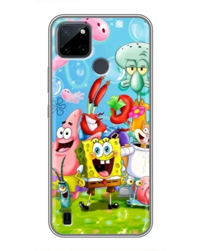 Чехол для Realme C25Y с картинкой «Губка Боб и друзья» Чехол для Realme C25Y с картинкой «Губка Боб и друзья»