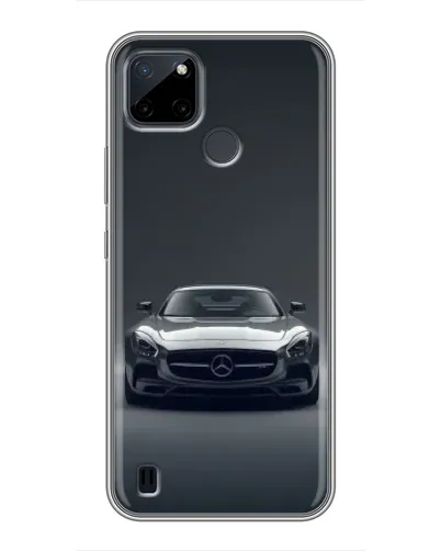 Чехол для Realme C25Y с картинкой «Mercedes на черном»