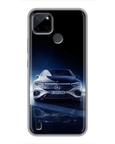 Чехол для Realme C25Y с картинкой «Ночной Mercedes EQ»