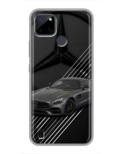 Чехол для Realme C25Y с картинкой «Mercedes AMG — графика»