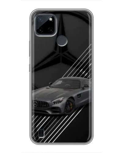 Чехол для Realme C25Y с картинкой «Mercedes AMG — графика»