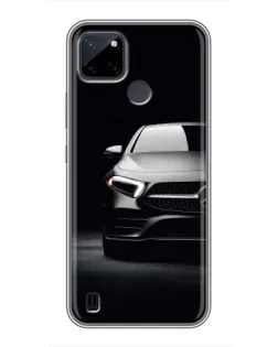 Чехол для Realme C25Y с картинкой «Свет фар Mercedes»