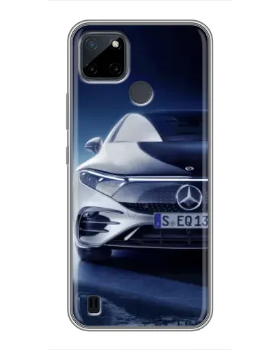 Чехол для Realme C25Y с картинкой «Mercedes EQ — будущее»