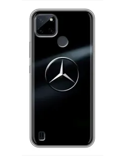 Чехол для Realme C25Y с картинкой «Mercedes на металле» Чехол для Realme C25Y с картинкой «Mercedes на металле»
