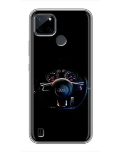 Чехол для Realme C25Y с картинкой «Салон Audi — руль» Чехол для Realme C25Y с картинкой «Салон Audi — руль»