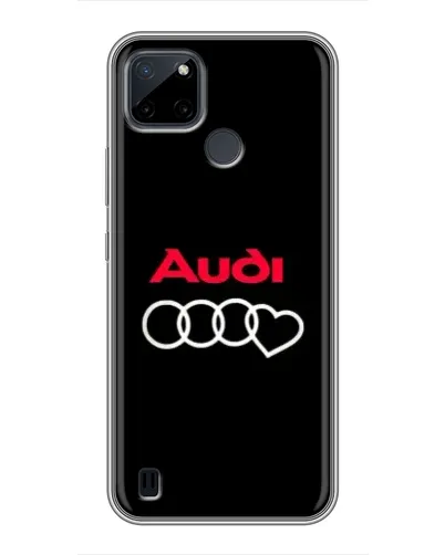 Чехол для Realme C25Y с картинкой «Логотип Audi Heart»