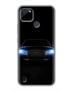 Чехол для Realme C25Y с картинкой «Audi в неоне» Чехол для Realme C25Y с картинкой «Audi в неоне»