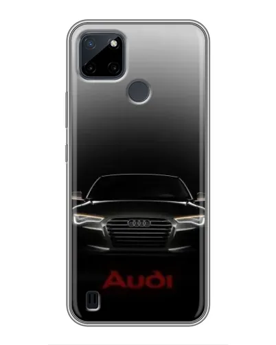 Чехол для Realme C25Y с картинкой «Audi — градиентный контур»