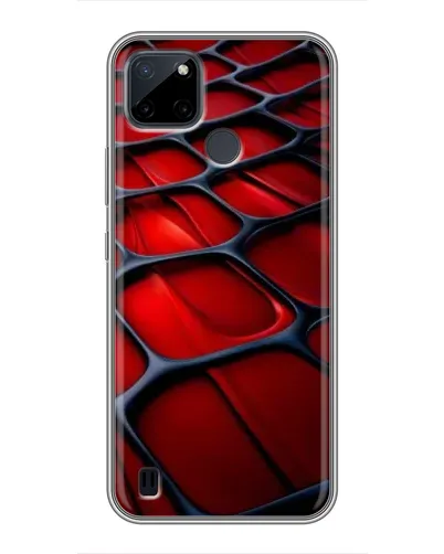 Чехол для Realme C25Y с картинкой «Красная глянцевая сетка» Чехол для Realme C25Y с картинкой «Красная глянцевая сетка»