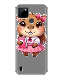 Чехол для Realme C25Y с картинкой «Девочка капибара» Чехол для Realme C25Y с картинкой «Девочка капибара»