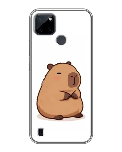 Чехол для Realme C25Y с картинкой «Толстенькая капибара»