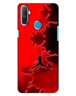 Чохол для Realme C3 з картинкою «Jordan Red Smoke»