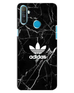 Чехол для Realme C3 с картинкой «Белый мрамор Adidas»