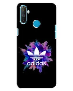 Чехол для Realme C3 с картинкой «Взрыв красок Adidas»