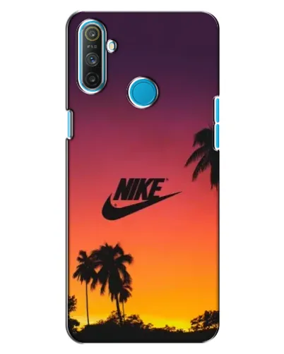 Чохол для Realme C3 з картинкою «Nike на заході сонця»