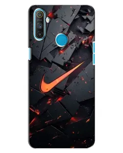 Чохол для Realme C3 з картинкою «Nike — ефект розломів» Чохол для Realme C3 з картинкою «Nike — ефект розломів»