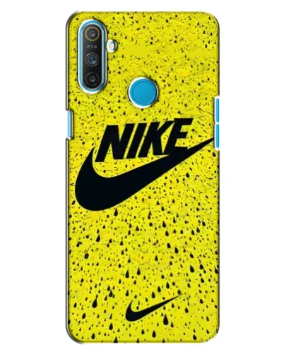 Чохол для Realme C3 з картинкою «Жовтий текстурний Nike»