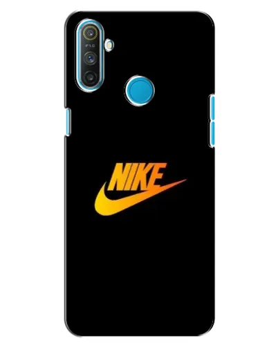 Чохол для Realme C3 з картинкою «Золотий логотип Nike»