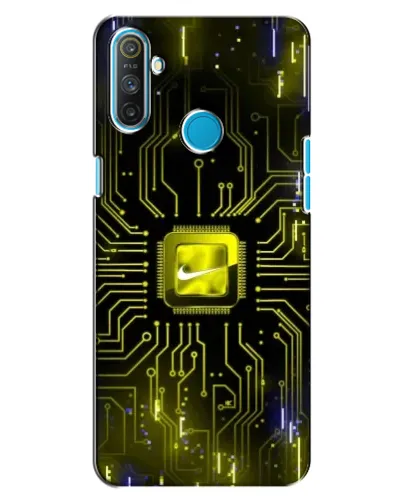 Чохол для Realme C3 з картинкою «Nike — золота іскра»