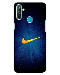 Чохол для Realme C3 з картинкою «Синій пульс Nike» Чохол для Realme C3 з картинкою «Синій пульс Nike»