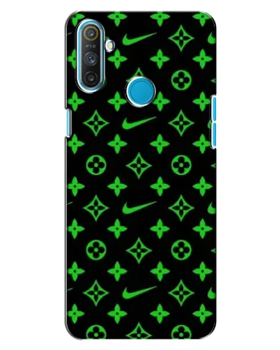 Чехол для Realme C3 с картинкой «Неоновый принт LV»
