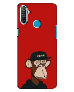 Чохол для Realme C3 з картинкою «Bored Ape — червоний фон» Чохол для Realme C3 з картинкою «Bored Ape — червоний фон»