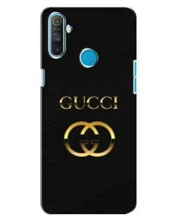 Чохол для Realme C3 з картинкою «Золотий логотип Gucci»