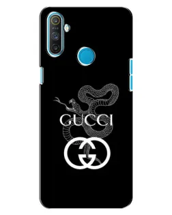 Чохол для Realme C3 з картинкою «Gucci — срібна змія»