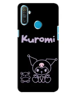 Чохол для Realme C3 з картинкою «Kuromi — чорний мінімалізм»