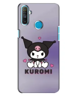 Чохол для Realme C3 з картинкою «Kuromi — фіолетовий арт»