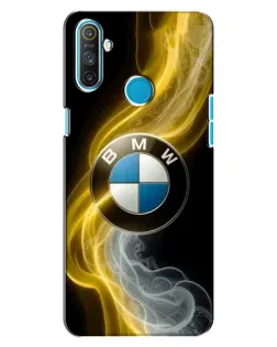 Чохол для Realme C3 з картинкою «Золотистий дим BMW»
