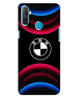 Чохол для Realme C3 з картинкою «Логотип BMW та неонові дуги»