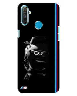 Чохол для Realme C3 з картинкою «Силует BMW в темряві»
