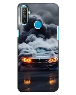 Чохол для Realme C3 з картинкою «BMW у диму»