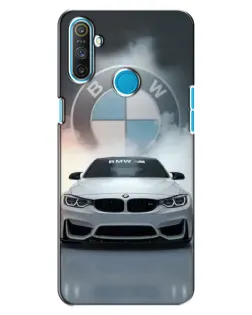 Чохол для Realme C3 з картинкою «BMW в білому диму»