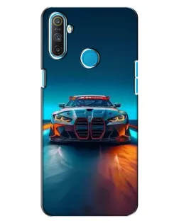 Чохол для Realme C3 з картинкою «BMW — вогні неону»