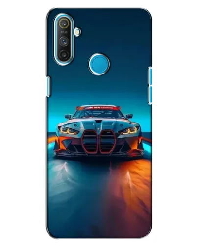 Чехол для Realme C3 с картинкой «BMW — огни неона» Чехол для Realme C3 с картинкой «BMW — огни неона»