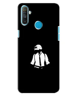 Чохол для Realme C3 з картинкою «PUBG — білий шолом»