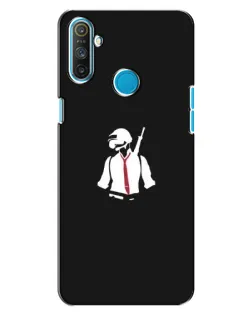 Чохол для Realme C3 з картинкою «PUBG — силует воїна»