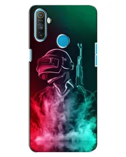 Чохол для Realme C3 з картинкою «PUBG — вогняний воїн»