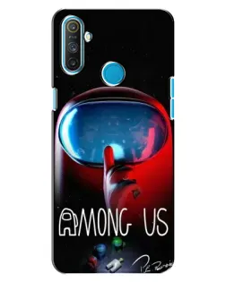 Чохол для Realme C3 з картинкою «Червоний імпостер — макро» Чохол для Realme C3 з картинкою «Червоний імпостер — макро»