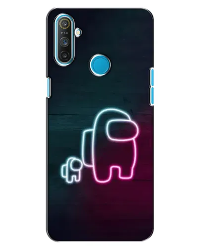Чехол для Realme C3 с картинкой «Among Us неон-арт» Чехол для Realme C3 с картинкой «Among Us неон-арт»