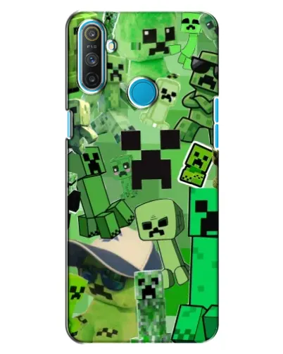 Чехол для Realme C3 с картинкой «Криперы Minecraft» Чехол для Realme C3 с картинкой «Криперы Minecraft»