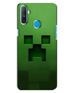 Чехол для Realme C3 с картинкой «Крипер микро-дизайн»