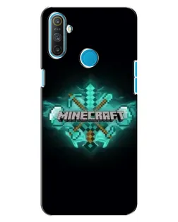 Чехол для Realme C3 с картинкой «Minecraft Diamond лого»